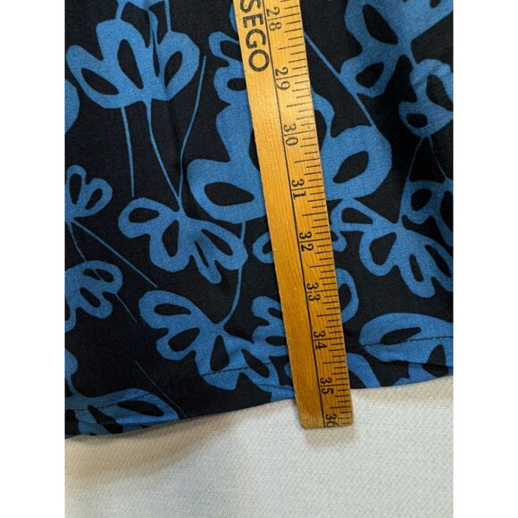 Twenty One Fit & Flare Dress Womens Size M Blue Floral Short Sleeves Boho Casual - Picture 7 of 12
